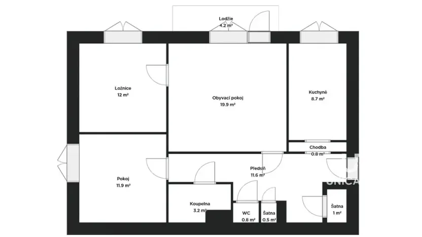 Pronájem bytu 3+1, Brno - Bohunice, Okrouhlá, 75 m2