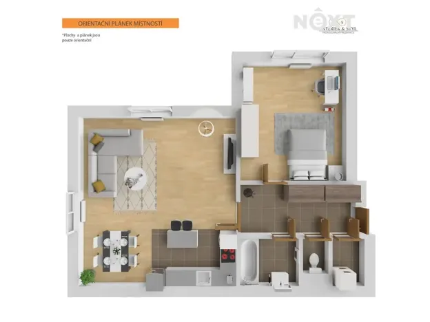 Prodej bytu 2+kk, Praha, Nad statkem, 72 m2
