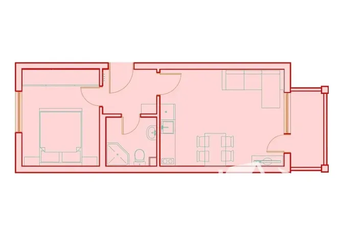Prodej bytu 2+kk, Bjala, Bulharsko, 47 m2