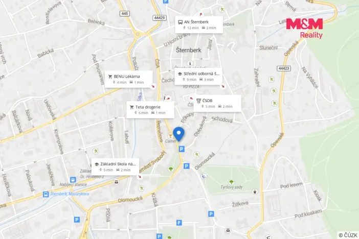 Pronájem bytu 3+1, Šternberk, Olomoucká, 68 m2