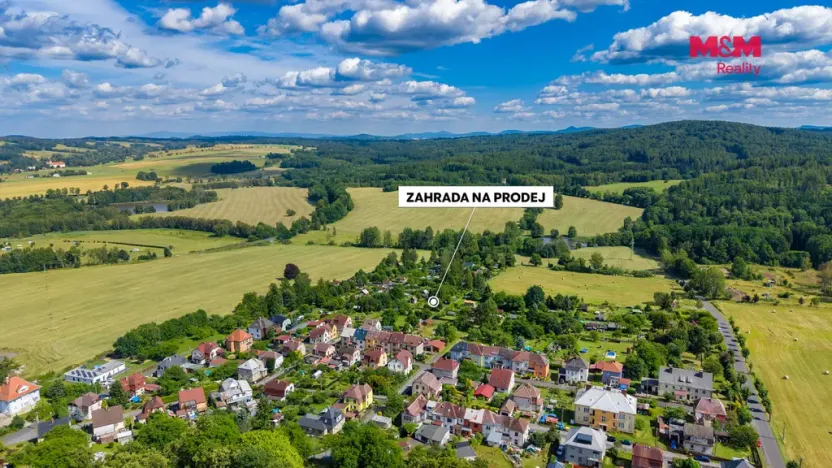 Prodej zahrady, Šluknov, 403 m2