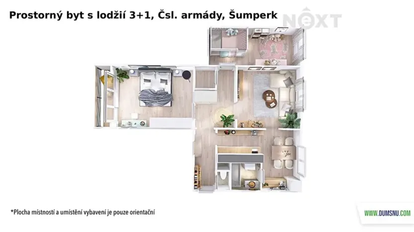 Prodej bytu 3+1, Šumperk, Čsl. armády, 70 m2