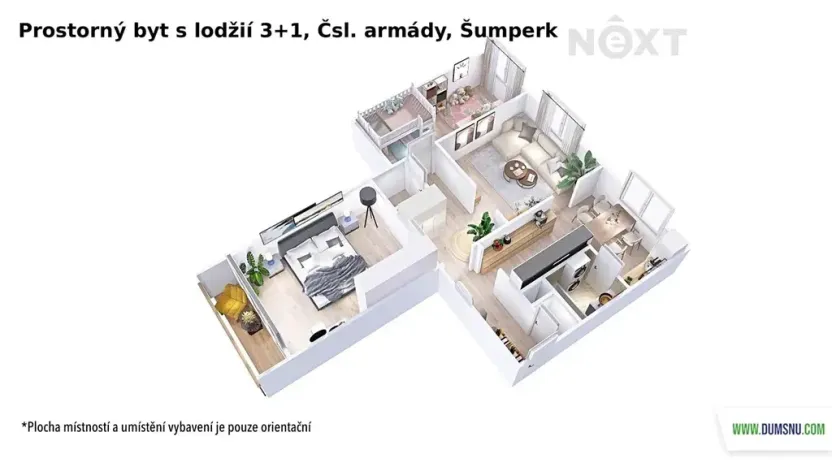 Prodej bytu 3+1, Šumperk, Čsl. armády, 70 m2