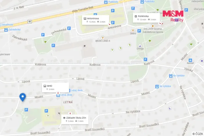 Prodej bytu 3+kk, Zlín, Mostní, 61 m2