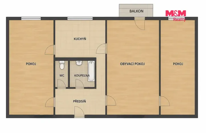 Prodej bytu 3+1, Karviná - Ráj, Borovského, 62 m2