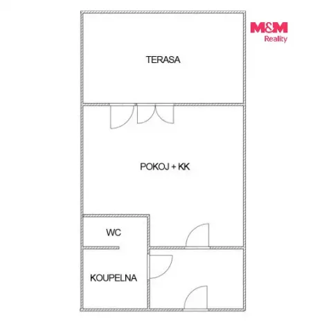 Pronájem bytu 1+kk, Bohumín - Nový Bohumín, Svat. Čecha, 25 m2