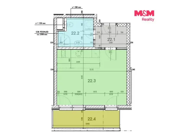 Prodej bytu 1+kk, Praha - Horní Měcholupy, Hornoměcholupská, 36 m2