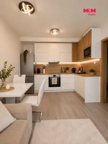 Pronájem bytu 2+kk, Velká Bystřice, Nádražní I, 38 m2