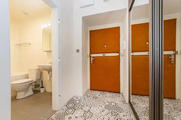 Pronájem bytu 1+kk, Praha - Karlín, Vítkova, 29 m2