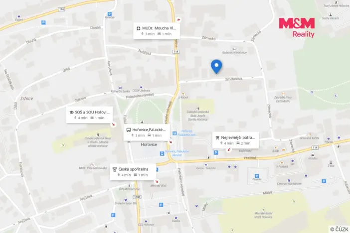 Pronájem bytu 2+kk, Hořovice, Smetanova, 43 m2