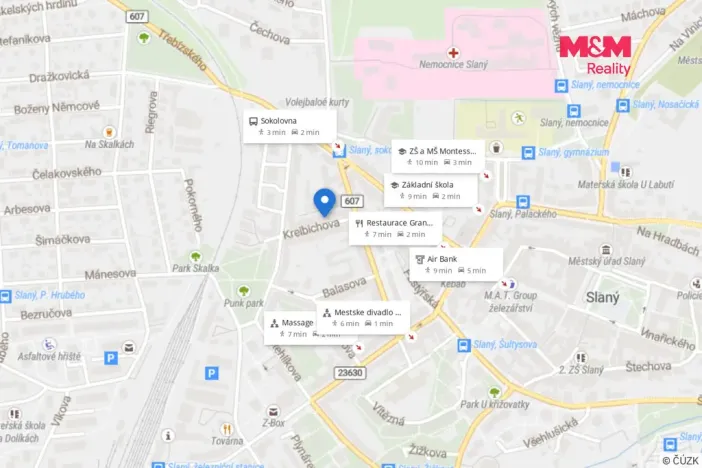 Pronájem bytu 3+kk, Slaný, Kreibichova, 65 m2