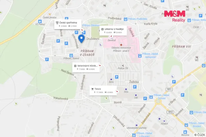 Pronájem bytu 3+1, Příbram - Příbram V-Zdaboř, Drkolnovská, 80 m2