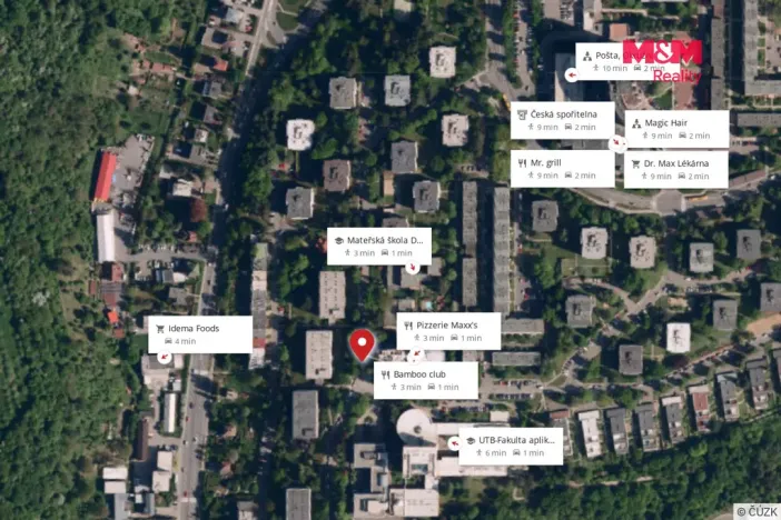 Pronájem bytu 1+1, Zlín, Družstevní, 20 m2
