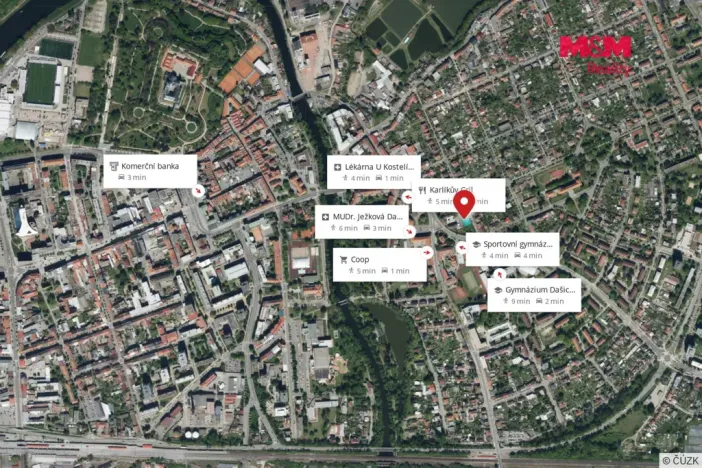 Prodej zahrady, Pardubice - Bílé Předměstí, 1219 m2