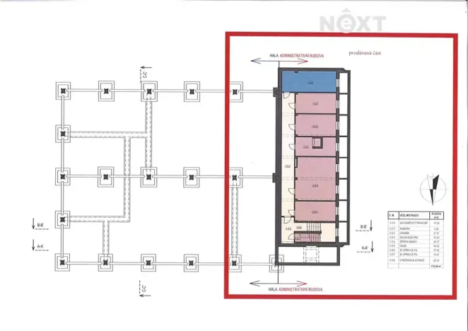 Prodej kanceláře, Tábor, U Cihelny, 1640 m2