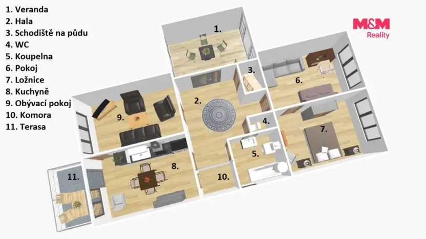 Prodej rodinného domu, Mirotice, Stroupežnického, 98 m2