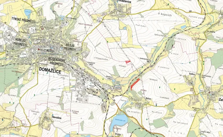 Prodej louky, Zahořany, 9077 m2