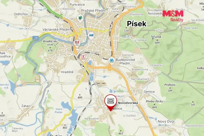 Prodej pozemku pro bydlení, Písek - Smrkovice, 1000 m2