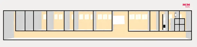 Pronájem kanceláře, Pletený Újezd, Družstevní, 451 m2