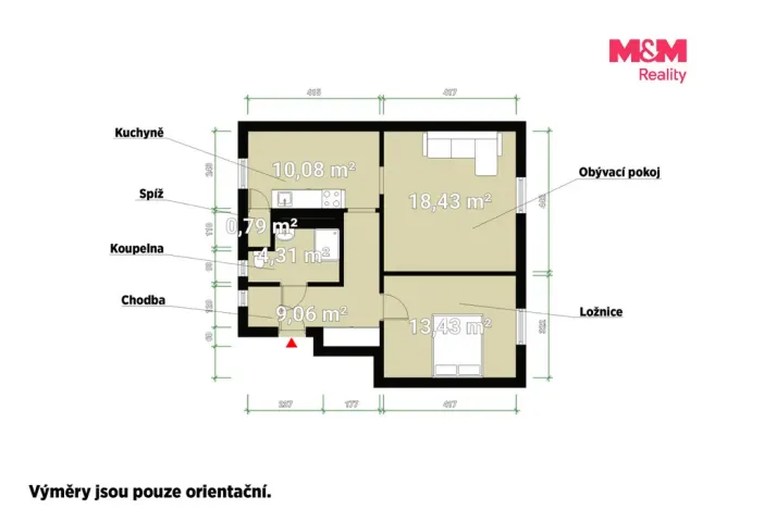 Prodej bytu 2+1, Rokycany - Nové Město, Boženy Němcové, 68 m2