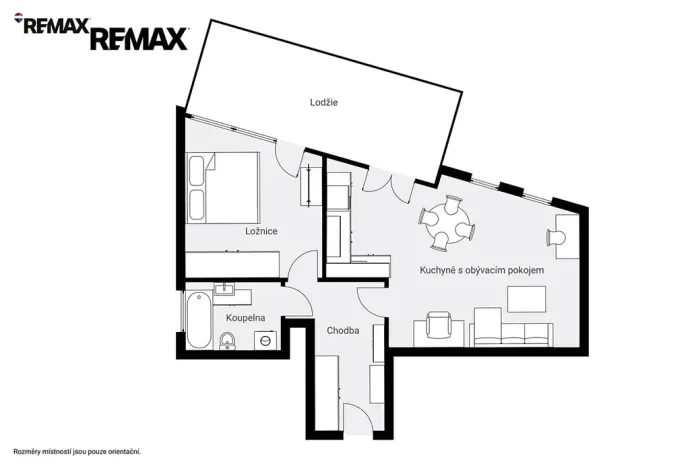 Pronájem bytu 2+kk, Praha - Kamýk, Kramperova, 57 m2