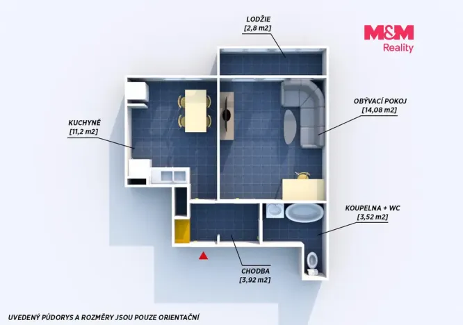 Prodej bytu 1+1, Příbram, Čechovská, 33 m2