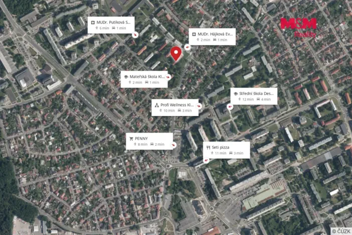 Pronájem bytu 2+1, Kladno - Kročehlavy, Herbenova, 45 m2