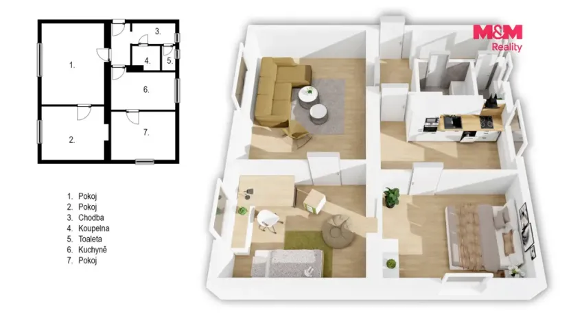 Prodej bytu 3+1, Praha - Dejvice, Sušická, 80 m2