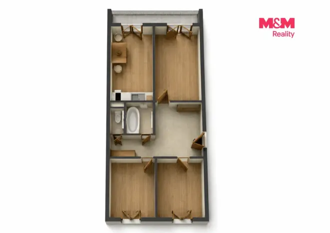 Prodej bytu 3+1, Praha - Prosek, Lovosická, 66 m2