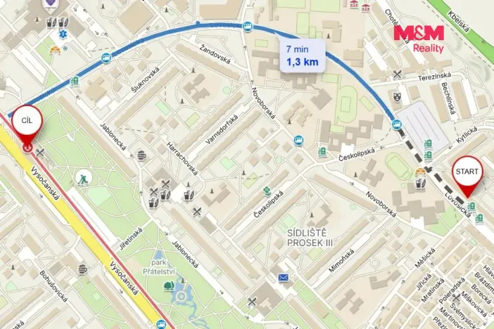 Prodej bytu 3+1, Praha - Prosek, Lovosická, 66 m2