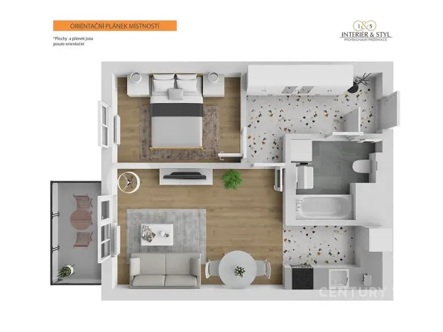 Pronájem bytu 2+kk, Praha, Arnošta Staňka, 47 m2