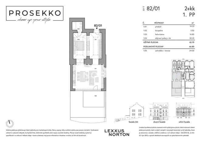 Prodej bytu 2+kk, Praha - Prosek, Na vyhlídce, 67 m2