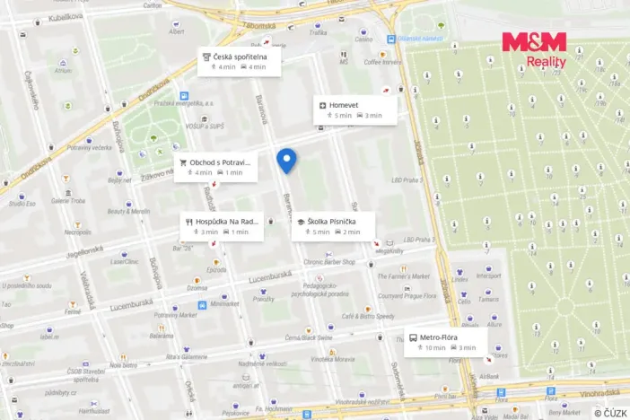 Prodej bytu 2+1, Praha - Žižkov, Baranova, 89 m2