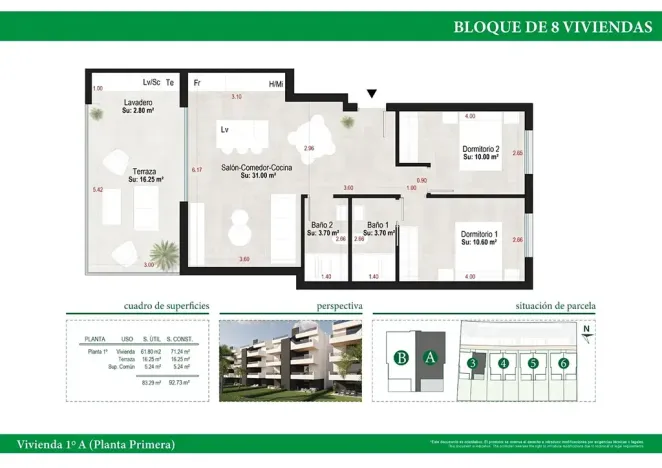 Prodej bytu 3+kk, Alhama de Murcia, Španělsko, 71 m2