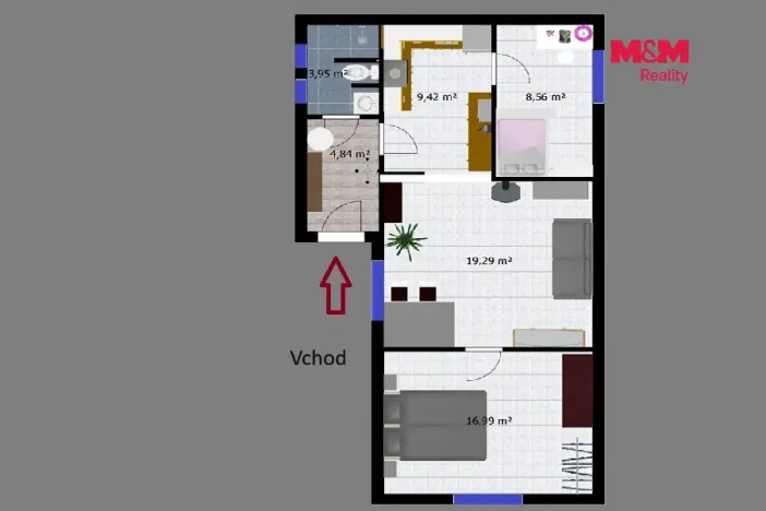 Pronájem rodinného domu, Drobovice, 60 m2