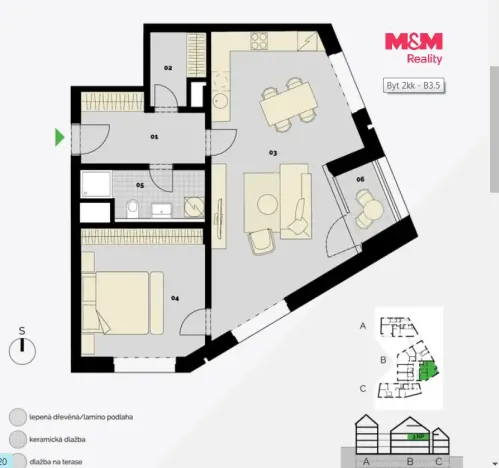 Prodej bytu 2+kk, Praha - Střížkov, Střížkovská, 74 m2