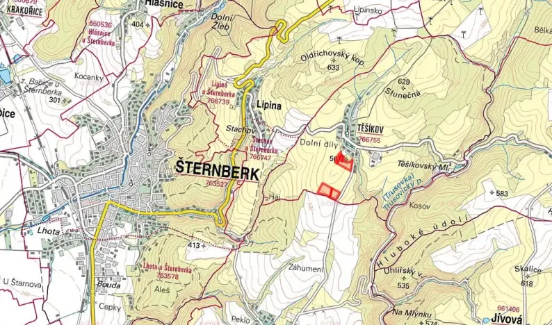 Prodej louky, Šternberk, 30434 m2