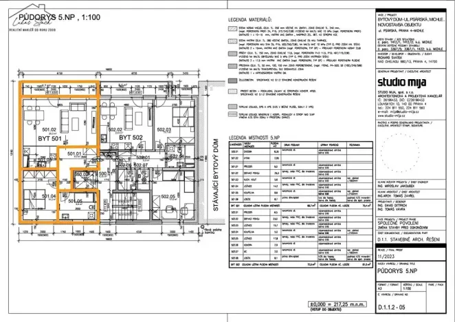 Prodej bytu 2+kk, Praha - Michle, Psárská, 63 m2