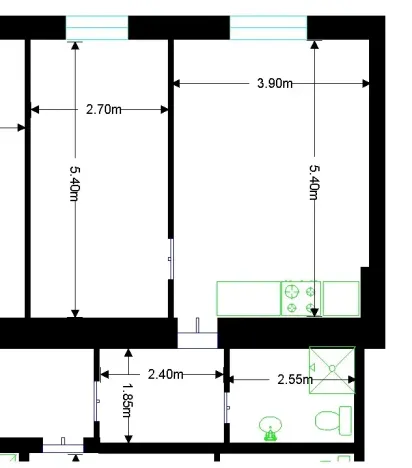 Pronájem bytu 2+kk, Praha - Holešovice, Dělnická, 44 m2