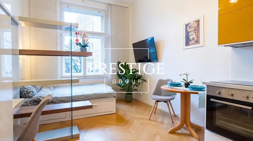 Pronájem bytu 1+kk, Praha - Nusle, náměstí Bratří Synků, 24 m2