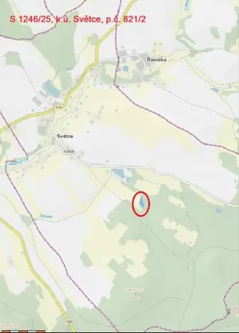 Prodej lesa, Světce, 3033 m2