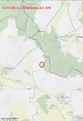 Prodej lesa, Smilovy Hory, 501 m2