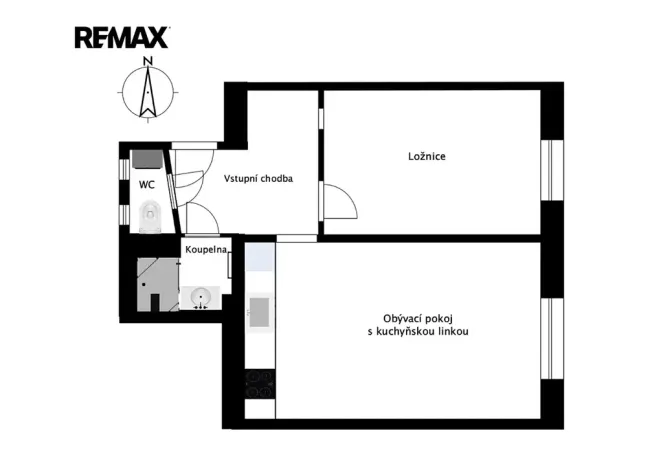 Pronájem bytu 2+kk, Praha - Nusle, Čestmírova, 43 m2