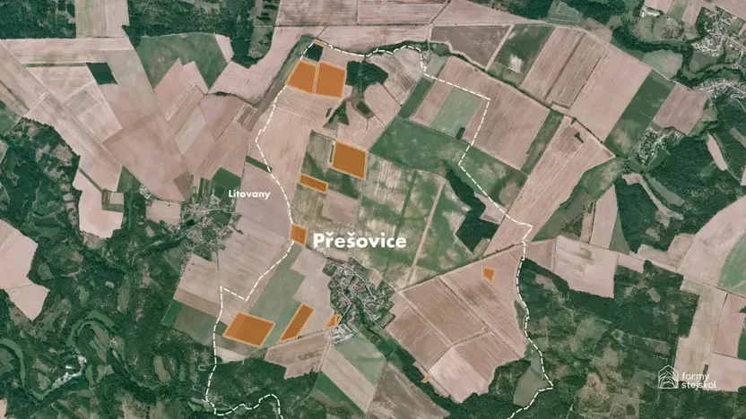 Prodej pole, Přešovice, 167268 m2