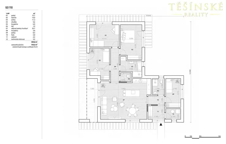 Prodej rodinného domu, Český Těšín, Šadový, 110 m2