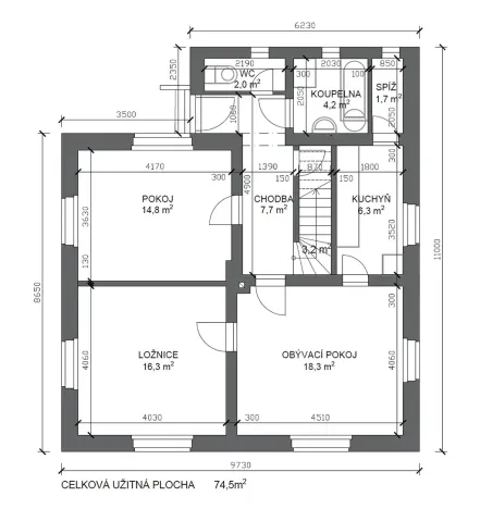 Prodej rodinného domu, Tymákov, 115 m2