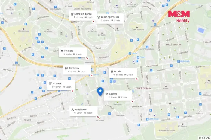 Pronájem bytu 2+kk, Praha - Stodůlky, Raichlova, 55 m2