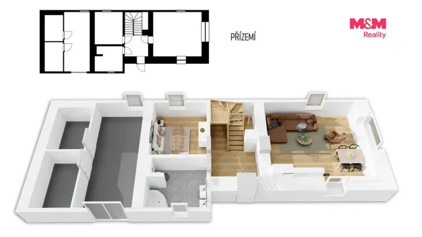 Prodej rodinného domu, Popovice - Kamenná Lhota, 160 m2