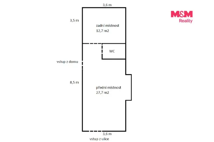 Pronájem obchodního prostoru, Mladá Boleslav - Mladá Boleslav II, Lukášova, 44 m2