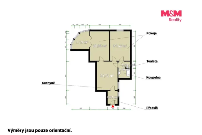 Pronájem bytu 2+1, Plzeň - Jižní Předměstí, Goethova, 83 m2